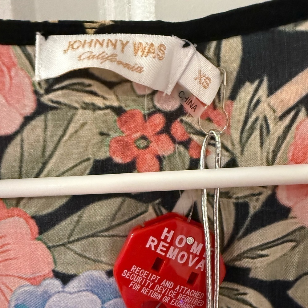 Johnny Was Royal Long Ruffle Kimono Size XS NWT - Picture 5 of 10